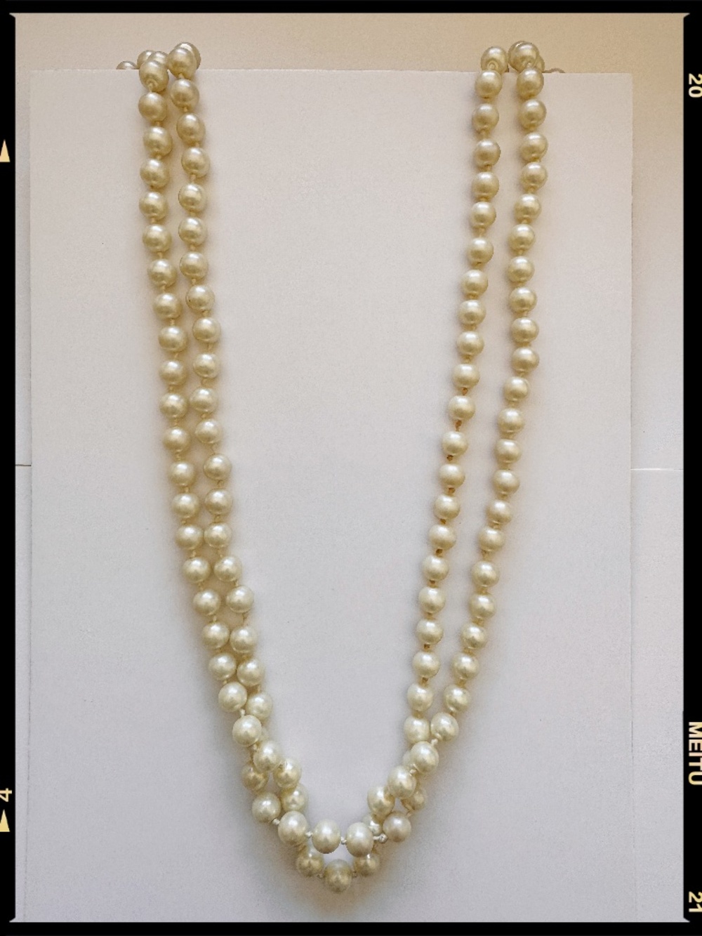 Long Pearl Necklace Faux Classic Elegant Layering Wedding Jewelry